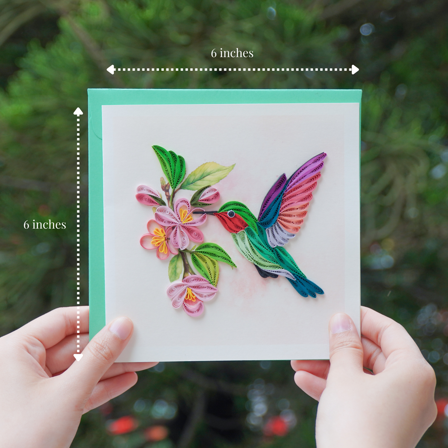 Hummingbird & Flower