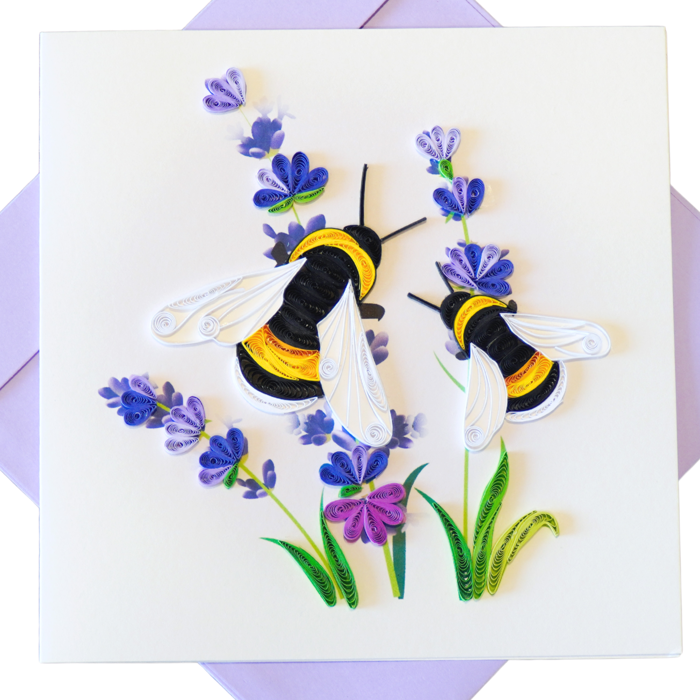 Bees & Lavender Flower