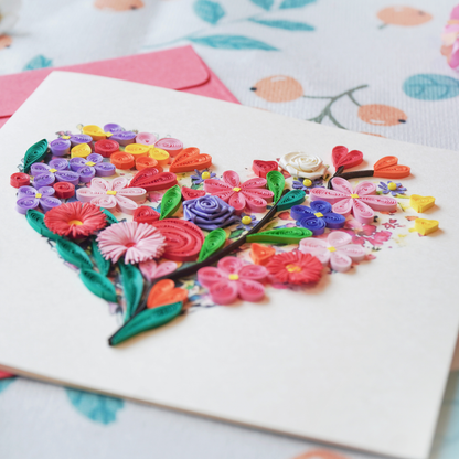 Heart Shaped Flower Bouquet