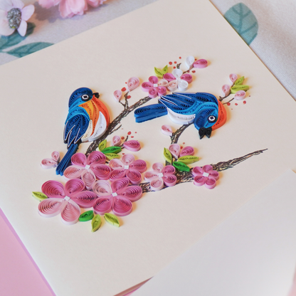 Blue Birds & Cherry Blossom