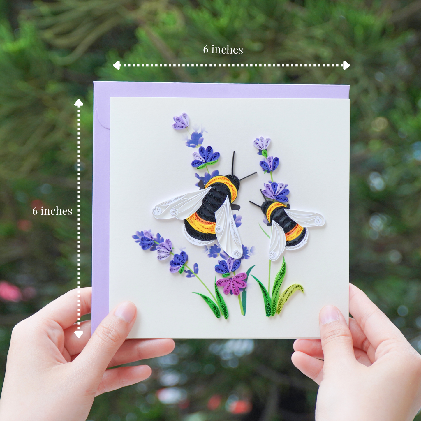 Bees & Lavender Flower