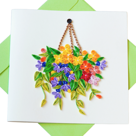 Colorful Wildflower Hanging Basket