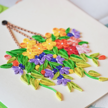 Colorful Wildflower Hanging Basket