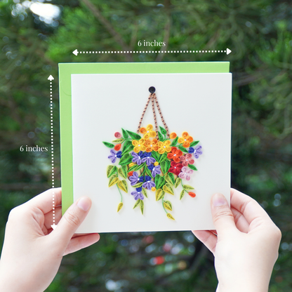 Colorful Wildflower Hanging Basket