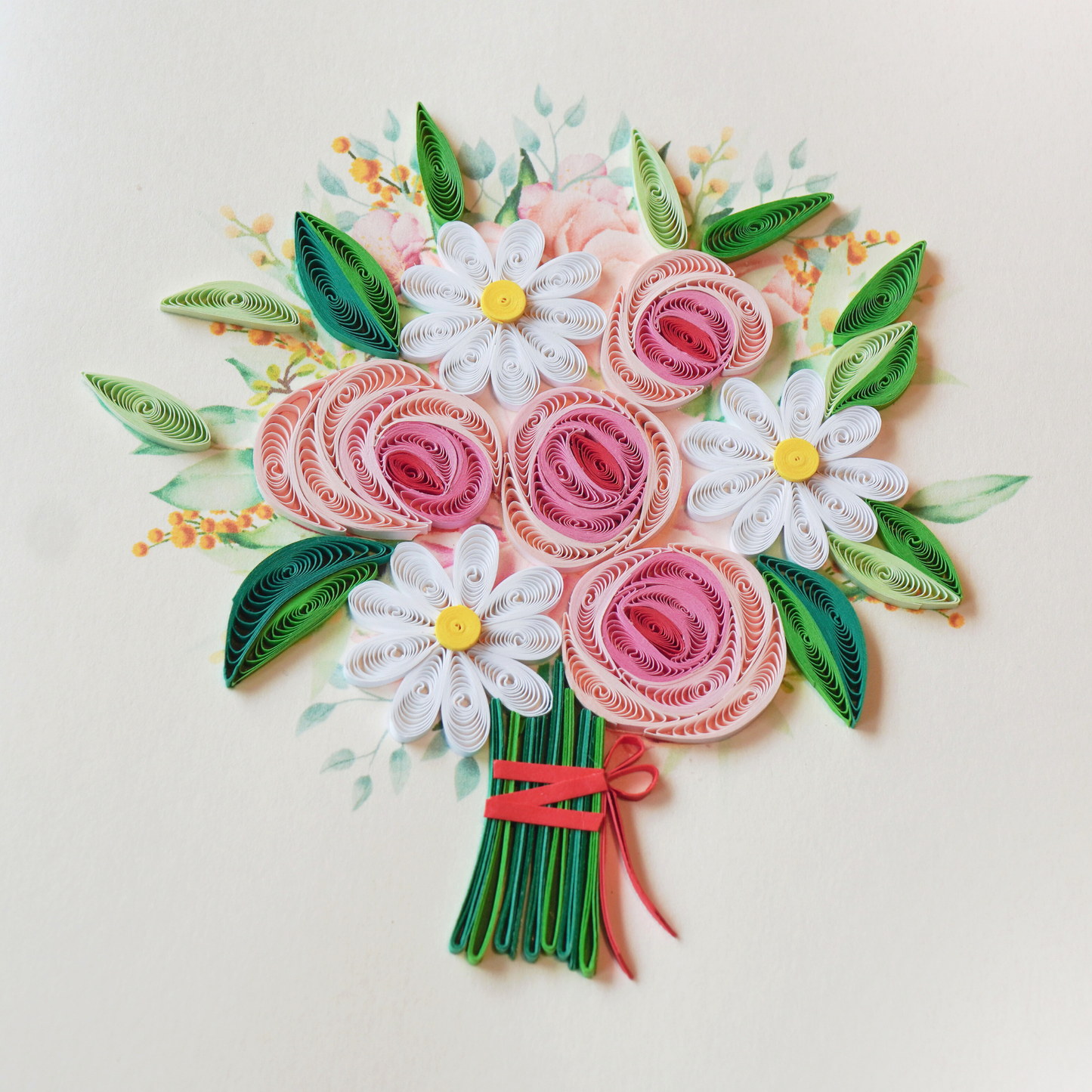 Pink Rose & Daisy Bouquet