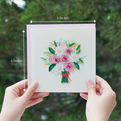 Pink Rose & Daisy Bouquet